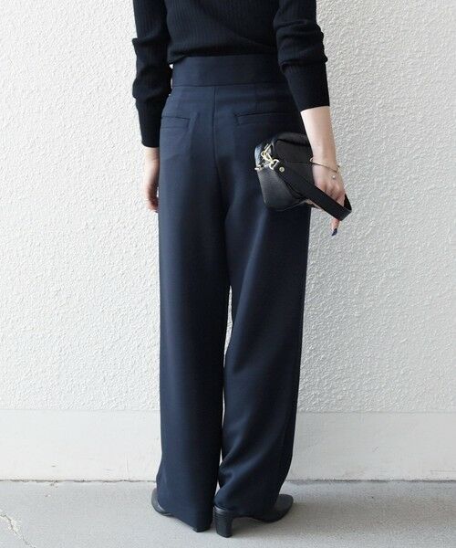 SHIPS / シップス その他パンツ | 《予約》SHIPS any:〈洗濯機可能〉ダブルクロス タック ストレート パンツ［NAVY BLUE］ | 詳細14