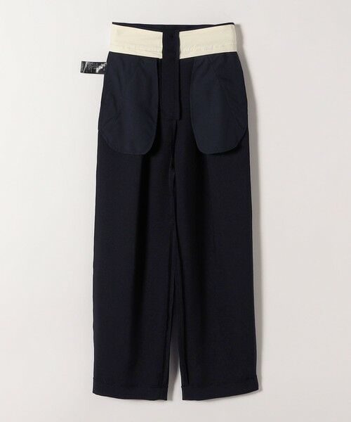 SHIPS / シップス その他パンツ | 《予約》SHIPS any:〈洗濯機可能〉ダブルクロス タック ストレート パンツ［NAVY BLUE］ | 詳細23