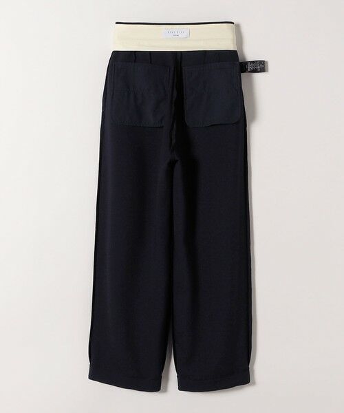 SHIPS / シップス その他パンツ | 《予約》SHIPS any:〈洗濯機可能〉ダブルクロス タック ストレート パンツ［NAVY BLUE］ | 詳細24