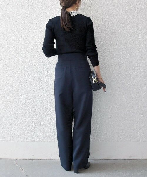 SHIPS / シップス その他パンツ | 《予約》SHIPS any:〈洗濯機可能〉ダブルクロス タック ストレート パンツ［NAVY BLUE］ | 詳細11