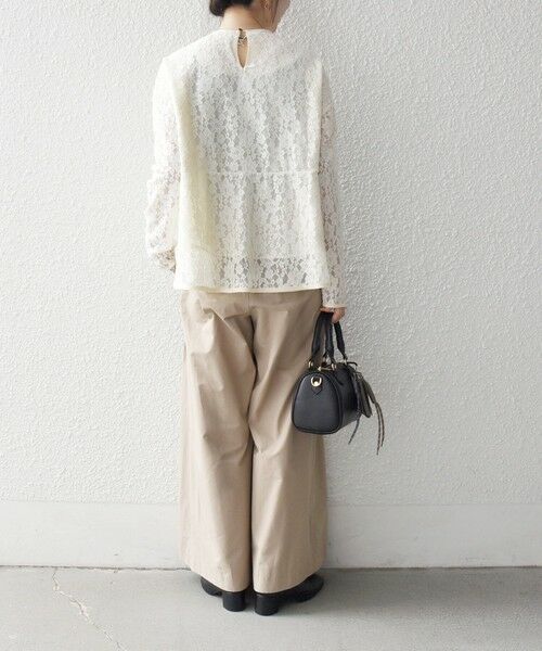 SHIPS / シップス その他パンツ | 《予約》SHIPS any:〈洗濯機可能〉タイプライター タック ワイド イージー パンツ | 詳細2