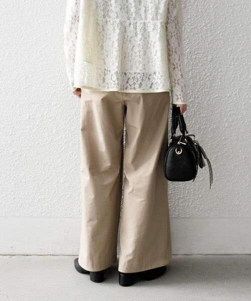 SHIPS / シップス その他パンツ | 《予約》SHIPS any:〈洗濯機可能〉タイプライター タック ワイド イージー パンツ | 詳細6