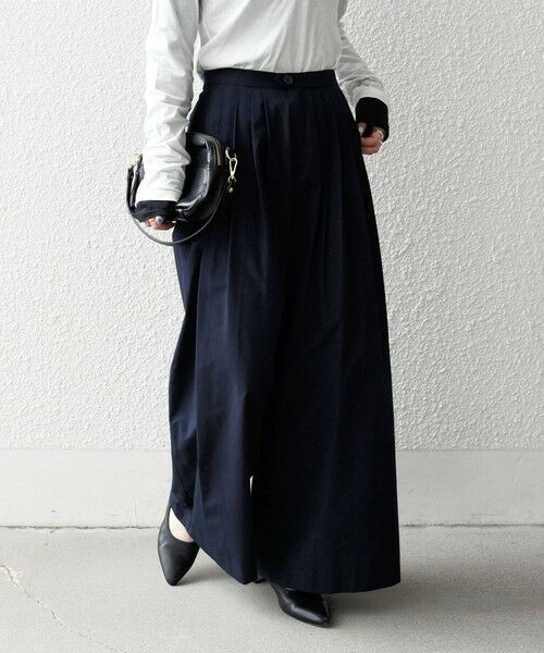 SHIPS / シップス その他パンツ | 《予約》SHIPS any:〈洗濯機可能〉タイプライター タック ワイド イージー パンツ | 詳細12