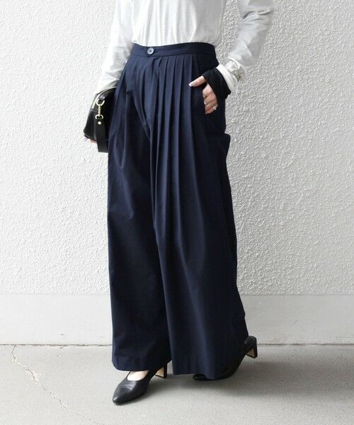 SHIPS / シップス その他パンツ | 《予約》SHIPS any:〈洗濯機可能〉タイプライター タック ワイド イージー パンツ | 詳細16