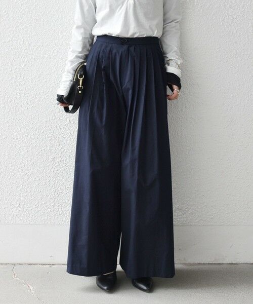 SHIPS / シップス その他パンツ | 《予約》SHIPS any:〈洗濯機可能〉タイプライター タック ワイド イージー パンツ | 詳細18