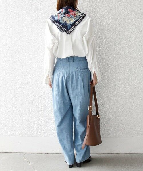 SHIPS / シップス デニムパンツ | 《予約》SHIPS any:〈洗濯機可能〉ライト デニム バレル タック パンツ | 詳細2