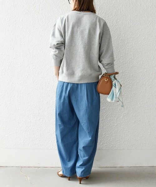 SHIPS / シップス デニムパンツ | 《予約》SHIPS any:〈洗濯機可能〉ライト デニム バレル タック パンツ | 詳細9