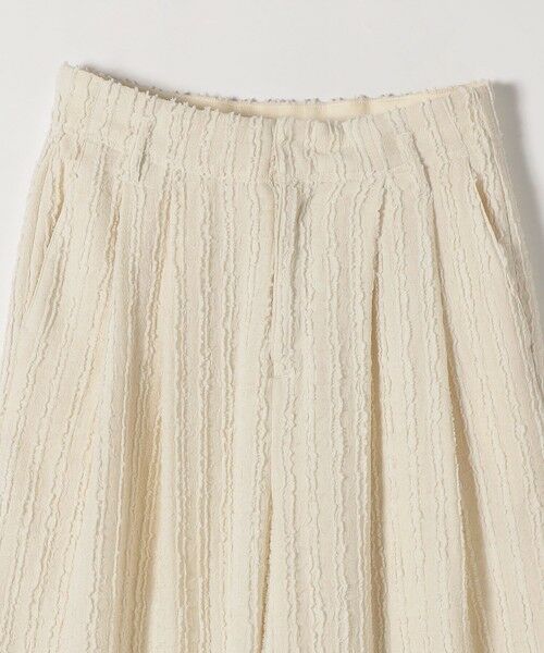 SHIPS / シップス その他パンツ | 《予約》SHIPS any:〈洗濯機可能〉ウェーブ ジャカード タック ワイド パンツ | 詳細9
