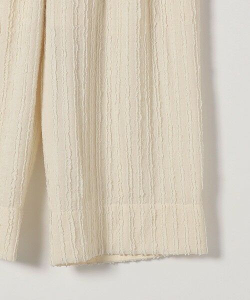 SHIPS / シップス その他パンツ | 《予約》SHIPS any:〈洗濯機可能〉ウェーブ ジャカード タック ワイド パンツ | 詳細12