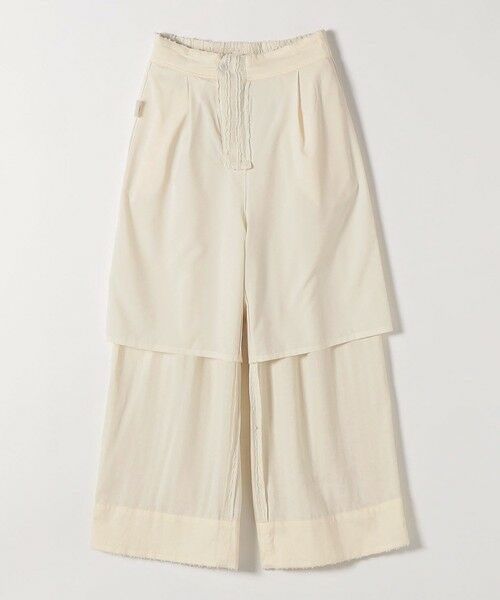 SHIPS / シップス その他パンツ | 《予約》SHIPS any:〈洗濯機可能〉ウェーブ ジャカード タック ワイド パンツ | 詳細15