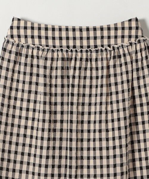 SHIPS / シップス ロング・マキシ丈スカート | 《予約》SHIPS any:〈洗濯機可能〉ギンガムチェック サッカー タイト スカート | 詳細7
