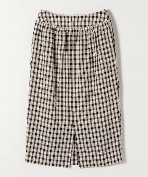 SHIPS / シップス ロング・マキシ丈スカート | 《予約》SHIPS any:〈洗濯機可能〉ギンガムチェック サッカー タイト スカート | 詳細9