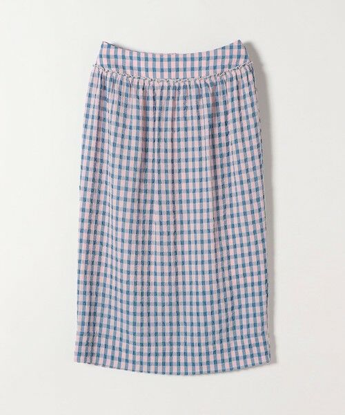 SHIPS / シップス ロング・マキシ丈スカート | 《予約》SHIPS any:〈洗濯機可能〉ギンガムチェック サッカー タイト スカート | 詳細20