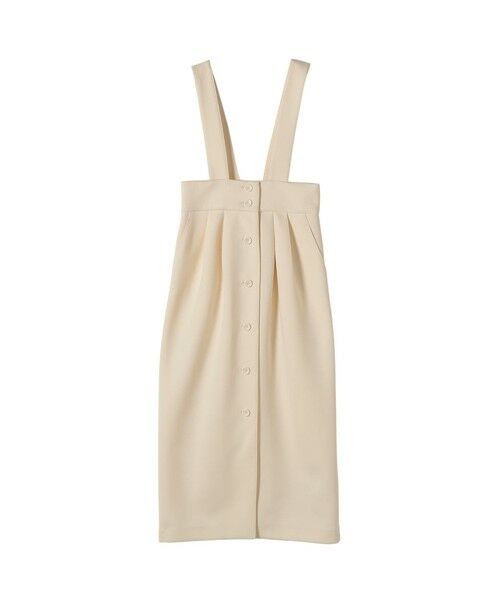 SHIPS / シップス ロング・マキシ丈スカート | 《予約》SHIPS any:〈洗濯機可能〉ジャージー サスペンダー ハイウエスト Iライン スカート | 詳細9