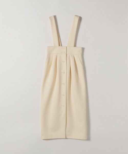 SHIPS / シップス ロング・マキシ丈スカート | 《予約》SHIPS any:〈洗濯機可能〉ジャージー サスペンダー ハイウエスト Iライン スカート | 詳細10