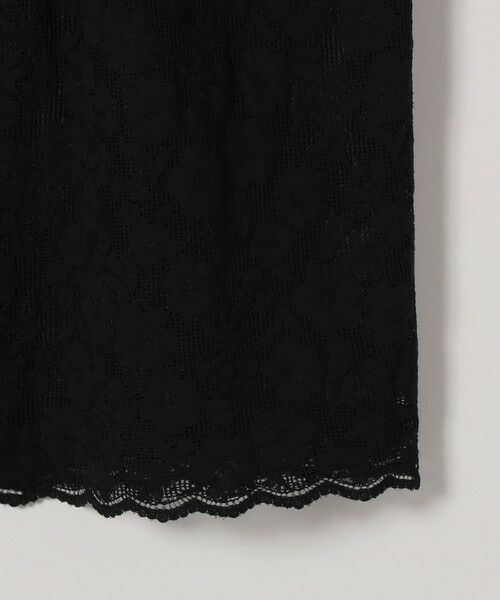 SHIPS / シップス ロング・マキシ丈スカート | 《予約》SHIPS any:〈手洗い可能〉フラワー メッシュ レース タック セミフレア スカート | 詳細20
