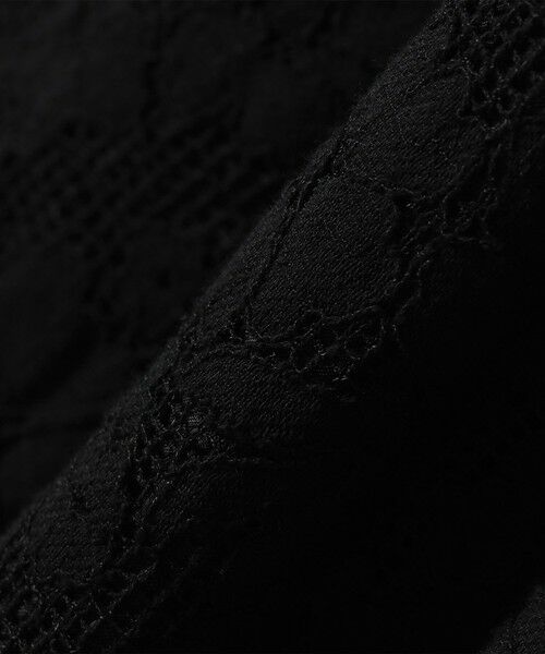 SHIPS / シップス ロング・マキシ丈スカート | 《予約》SHIPS any:〈手洗い可能〉フラワー メッシュ レース タック セミフレア スカート | 詳細21