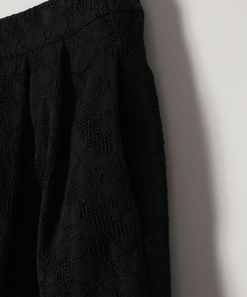 SHIPS / シップス ロング・マキシ丈スカート | 《予約》SHIPS any:〈手洗い可能〉フラワー メッシュ レース タック セミフレア スカート | 詳細22