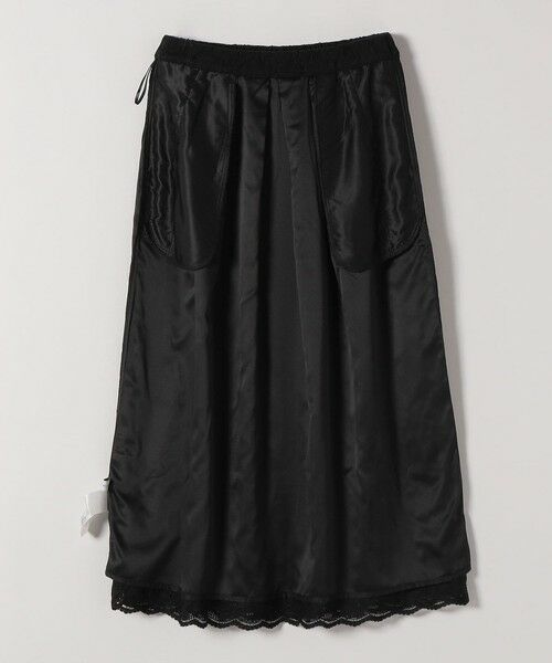 SHIPS / シップス ロング・マキシ丈スカート | 《予約》SHIPS any:〈手洗い可能〉フラワー メッシュ レース タック セミフレア スカート | 詳細25