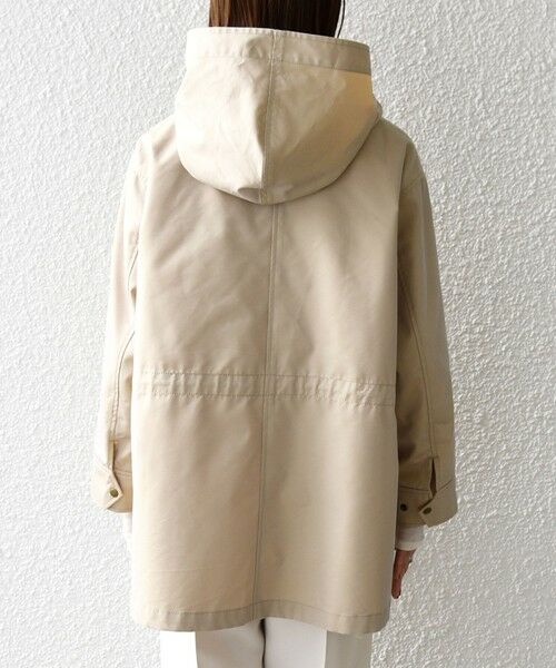 SHIPS / シップス その他アウター | 《予約》SHIPS any:〈手洗い可能〉シャンブレー オーバー フーディー コート | 詳細22