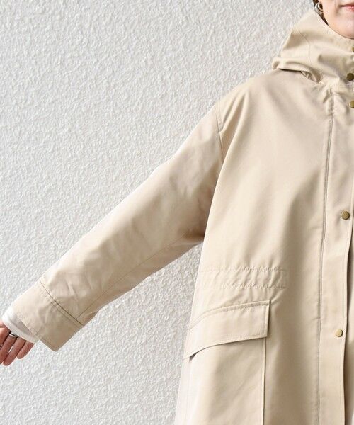 SHIPS / シップス その他アウター | 《予約》SHIPS any:〈手洗い可能〉シャンブレー オーバー フーディー コート | 詳細23