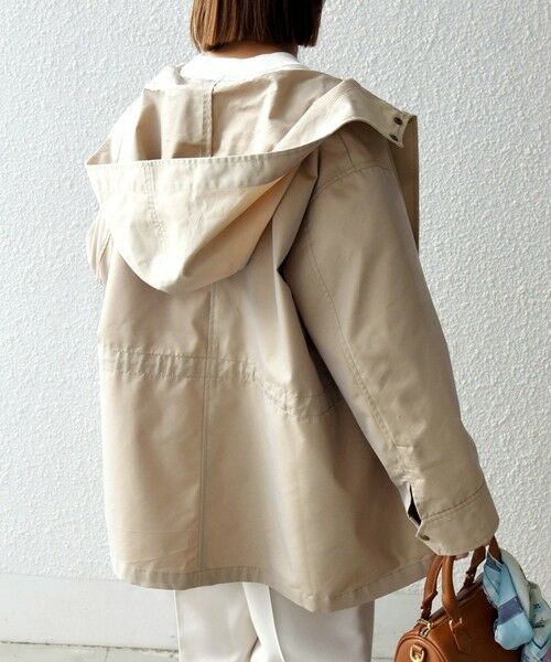 SHIPS / シップス その他アウター | 《予約》SHIPS any:〈手洗い可能〉シャンブレー オーバー フーディー コート | 詳細6