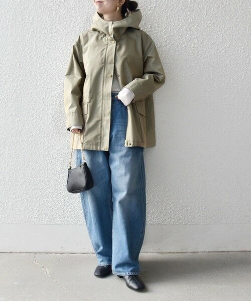 SHIPS / シップス その他アウター | 《予約》SHIPS any:〈手洗い可能〉シャンブレー オーバー フーディー コート | 詳細24