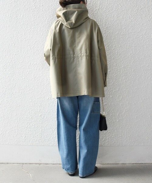 SHIPS / シップス その他アウター | 《予約》SHIPS any:〈手洗い可能〉シャンブレー オーバー フーディー コート | 詳細25
