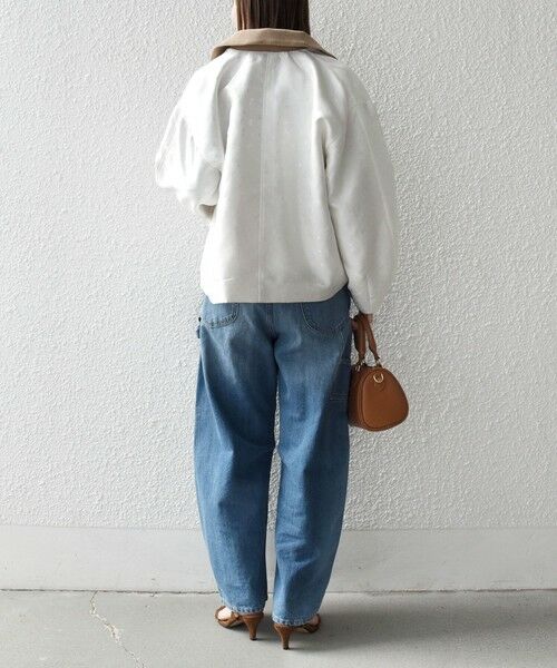 SHIPS / シップス ブルゾン | 《予約》SHIPS any:〈手洗い可能〉フラワー ジャカード ジップ ブルゾン | 詳細2