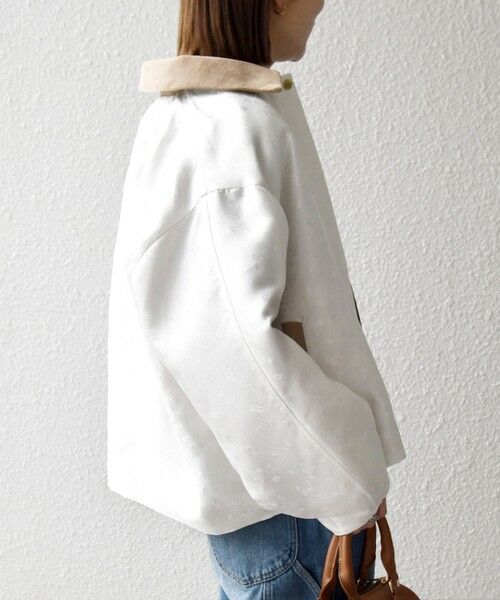 SHIPS / シップス ブルゾン | 《予約》SHIPS any:〈手洗い可能〉フラワー ジャカード ジップ ブルゾン | 詳細5