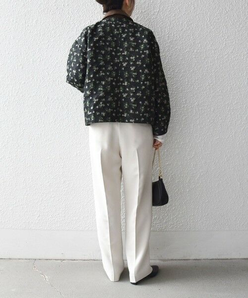 SHIPS / シップス ブルゾン | 《予約》SHIPS any:〈手洗い可能〉フラワー ジャカード ジップ ブルゾン | 詳細11