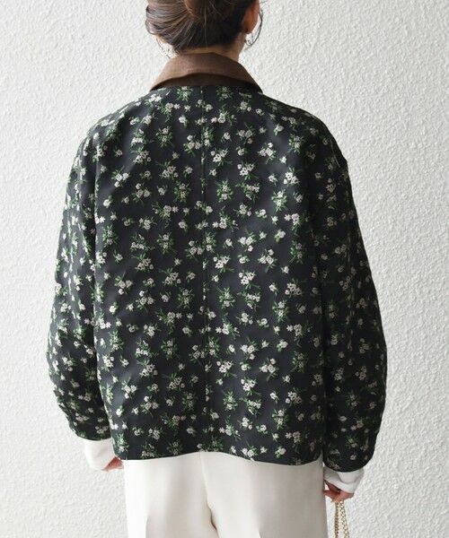 SHIPS / シップス ブルゾン | 《予約》SHIPS any:〈手洗い可能〉フラワー ジャカード ジップ ブルゾン | 詳細15