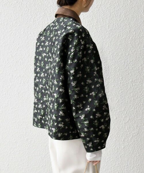 SHIPS / シップス ブルゾン | 《予約》SHIPS any:〈手洗い可能〉フラワー ジャカード ジップ ブルゾン | 詳細16