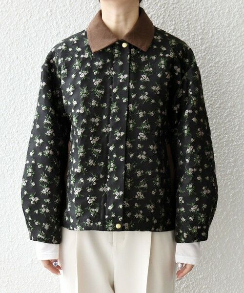 SHIPS / シップス ブルゾン | 《予約》SHIPS any:〈手洗い可能〉フラワー ジャカード ジップ ブルゾン | 詳細18