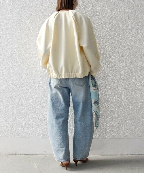 SHIPS / シップス ブルゾン | 《予約》SHIPS any:〈洗濯機可能〉ジャージー クルーネック パフ コクーン ブルゾン | 詳細2