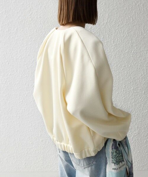 SHIPS / シップス ブルゾン | 《予約》SHIPS any:〈洗濯機可能〉ジャージー クルーネック パフ コクーン ブルゾン | 詳細5