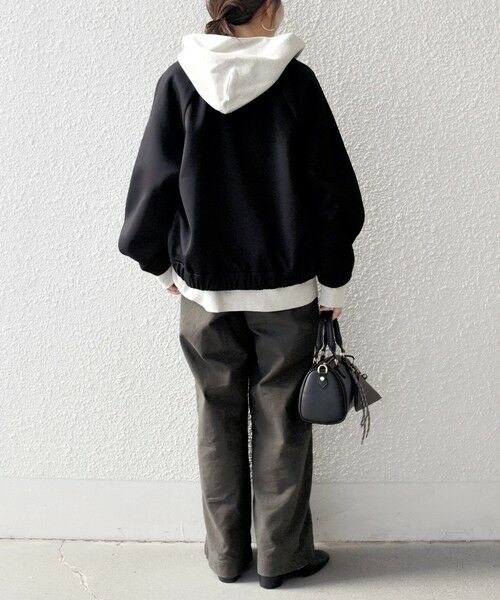 SHIPS / シップス ブルゾン | 《予約》SHIPS any:〈洗濯機可能〉ジャージー クルーネック パフ コクーン ブルゾン | 詳細20