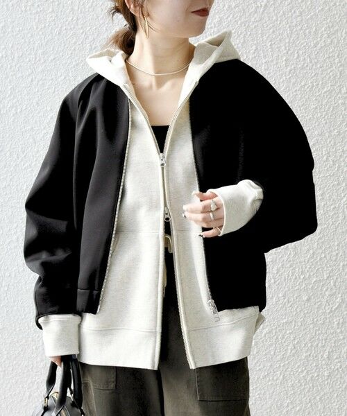 SHIPS / シップス ブルゾン | 《予約》SHIPS any:〈洗濯機可能〉ジャージー クルーネック パフ コクーン ブルゾン | 詳細21