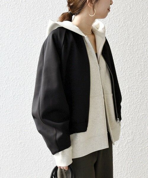 SHIPS / シップス ブルゾン | 《予約》SHIPS any:〈洗濯機可能〉ジャージー クルーネック パフ コクーン ブルゾン | 詳細22