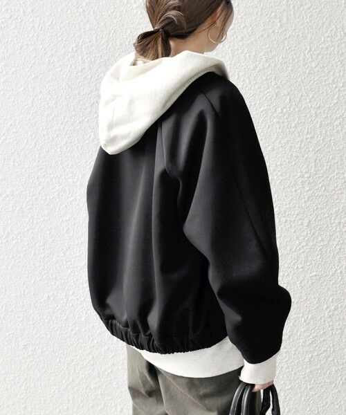 SHIPS / シップス ブルゾン | 《予約》SHIPS any:〈洗濯機可能〉ジャージー クルーネック パフ コクーン ブルゾン | 詳細23