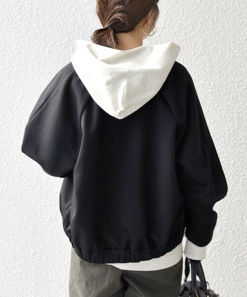 SHIPS / シップス ブルゾン | 《予約》SHIPS any:〈洗濯機可能〉ジャージー クルーネック パフ コクーン ブルゾン | 詳細24