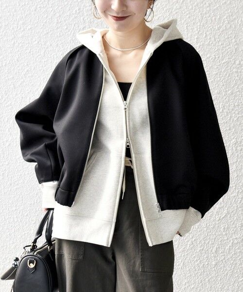 SHIPS / シップス ブルゾン | 《予約》SHIPS any:〈洗濯機可能〉ジャージー クルーネック パフ コクーン ブルゾン | 詳細26