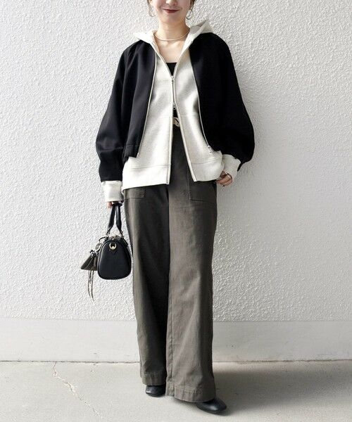 SHIPS / シップス ブルゾン | 《予約》SHIPS any:〈洗濯機可能〉ジャージー クルーネック パフ コクーン ブルゾン | 詳細19