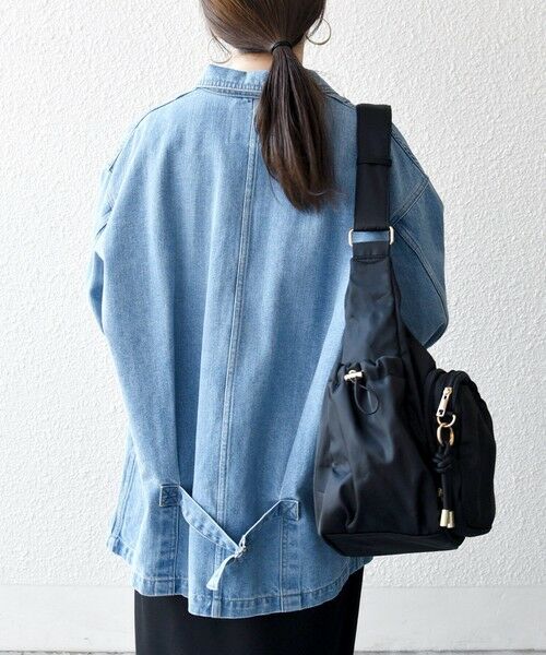 SHIPS / シップス Gジャン・デニムジャケット | 《予約》SHIPS any:〈洗濯機可能〉ルーズ デニム トラッカー ジャケット［SHIPS any DENIM］ | 詳細14