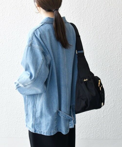 SHIPS / シップス Gジャン・デニムジャケット | 《予約》SHIPS any:〈洗濯機可能〉ルーズ デニム トラッカー ジャケット［SHIPS any DENIM］ | 詳細15