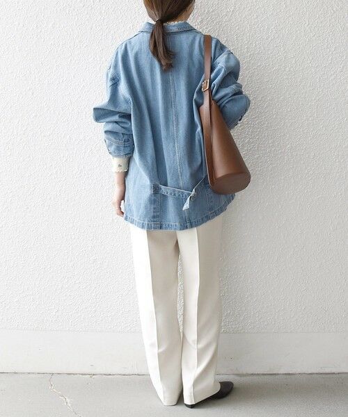 SHIPS / シップス Gジャン・デニムジャケット | 《予約》SHIPS any:〈洗濯機可能〉ルーズ デニム トラッカー ジャケット［SHIPS any DENIM］ | 詳細2