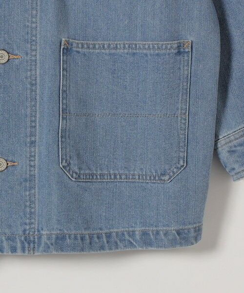 SHIPS / シップス Gジャン・デニムジャケット | 《予約》SHIPS any:〈洗濯機可能〉ルーズ デニム トラッカー ジャケット［SHIPS any DENIM］ | 詳細19