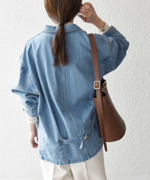 SHIPS / シップス Gジャン・デニムジャケット | 《予約》SHIPS any:〈洗濯機可能〉ルーズ デニム トラッカー ジャケット［SHIPS any DENIM］ | 詳細5