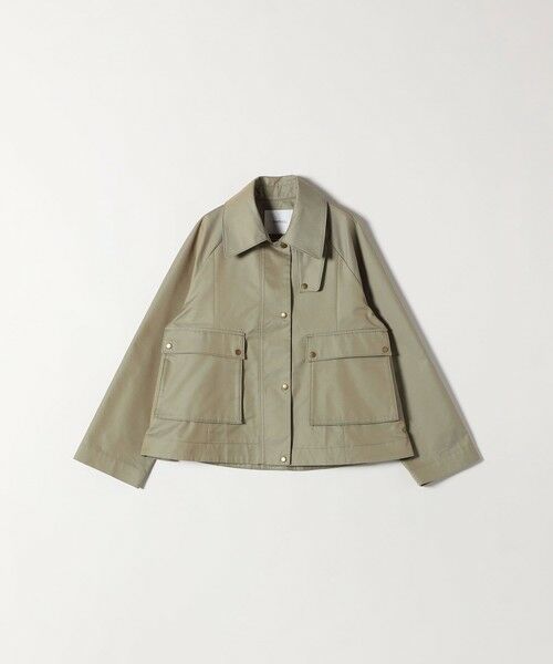 SHIPS / シップス その他アウター | 《予約》SHIPS any:〈手洗い可能〉シャンブレー Aライン フレア ショート コート | 詳細23