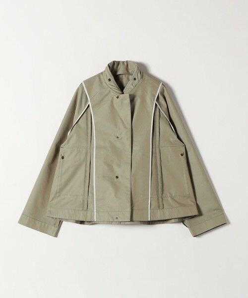 SHIPS / シップス その他アウター | 《予約》SHIPS any:〈手洗い可能〉シャンブレー Aライン フレア ショート コート | 詳細25